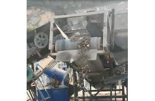 東莞項(xiàng)目建筑裝飾生活垃圾篩分現(xiàn)場